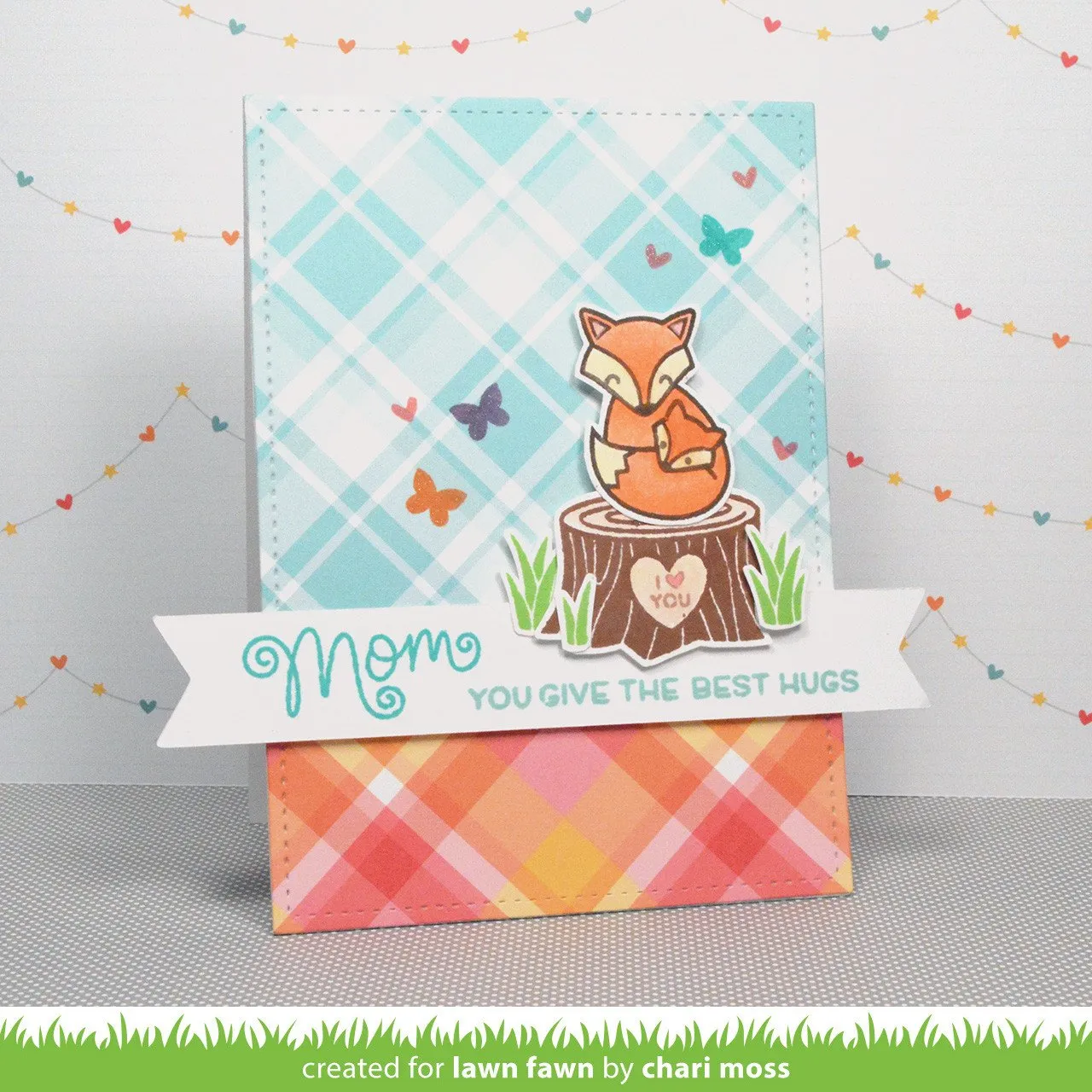 Lawn Fawn Mom + Me Clear Stamps Stempelset Fuchs Eule
