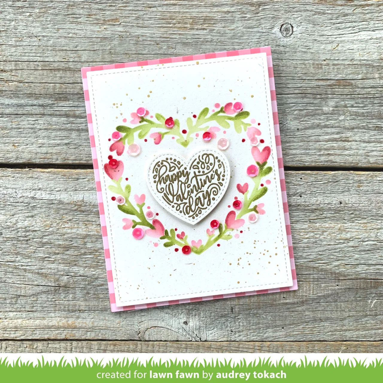Lawn Fawn Magic Heart Messages LF3305 Stempelset Herz
