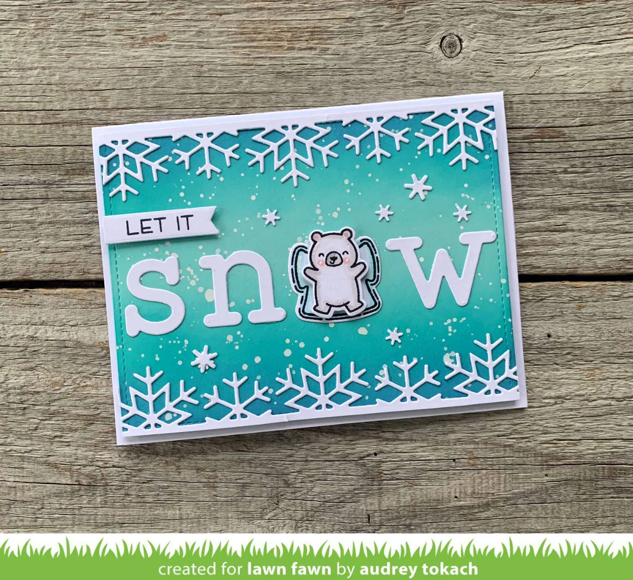 Lawn Fawn Snowflake Border Stanzschablone 15,2 cm