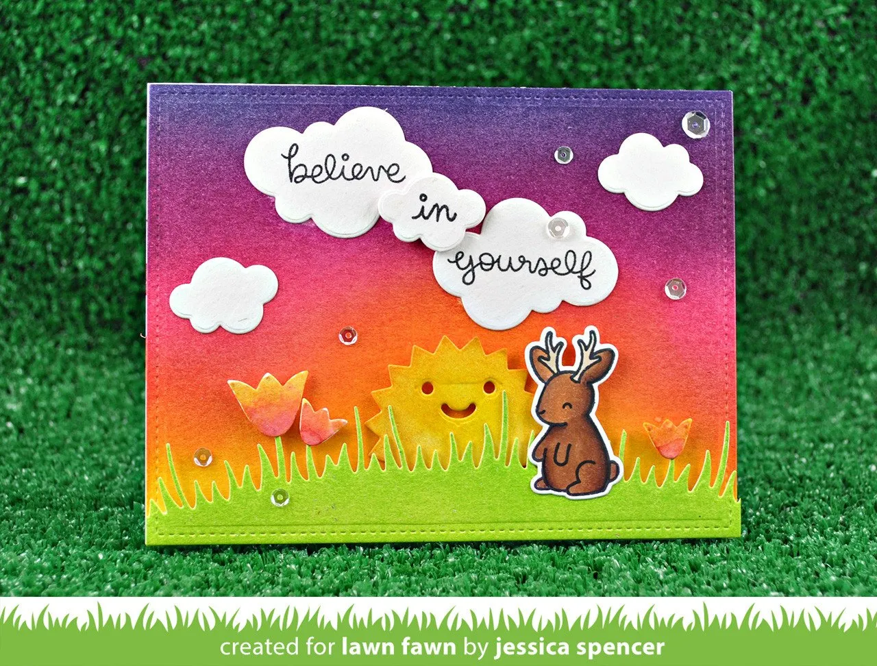 Lawn Fawn Make Me Smile Stanzschablonen LF1184 Gesicht