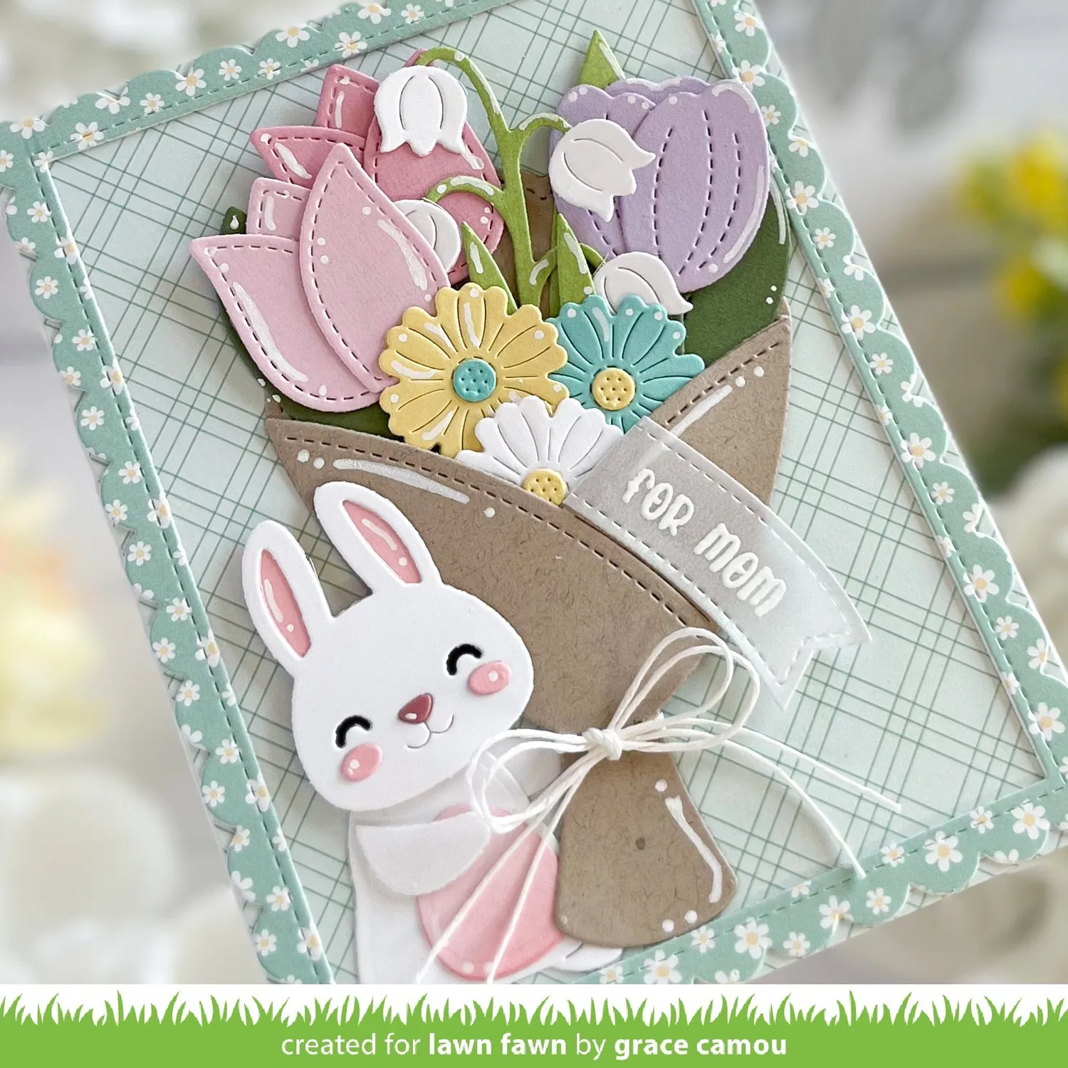 Lawn Fawn Flower Bouquet Wrap Stanzschablone 4tlg Blumen