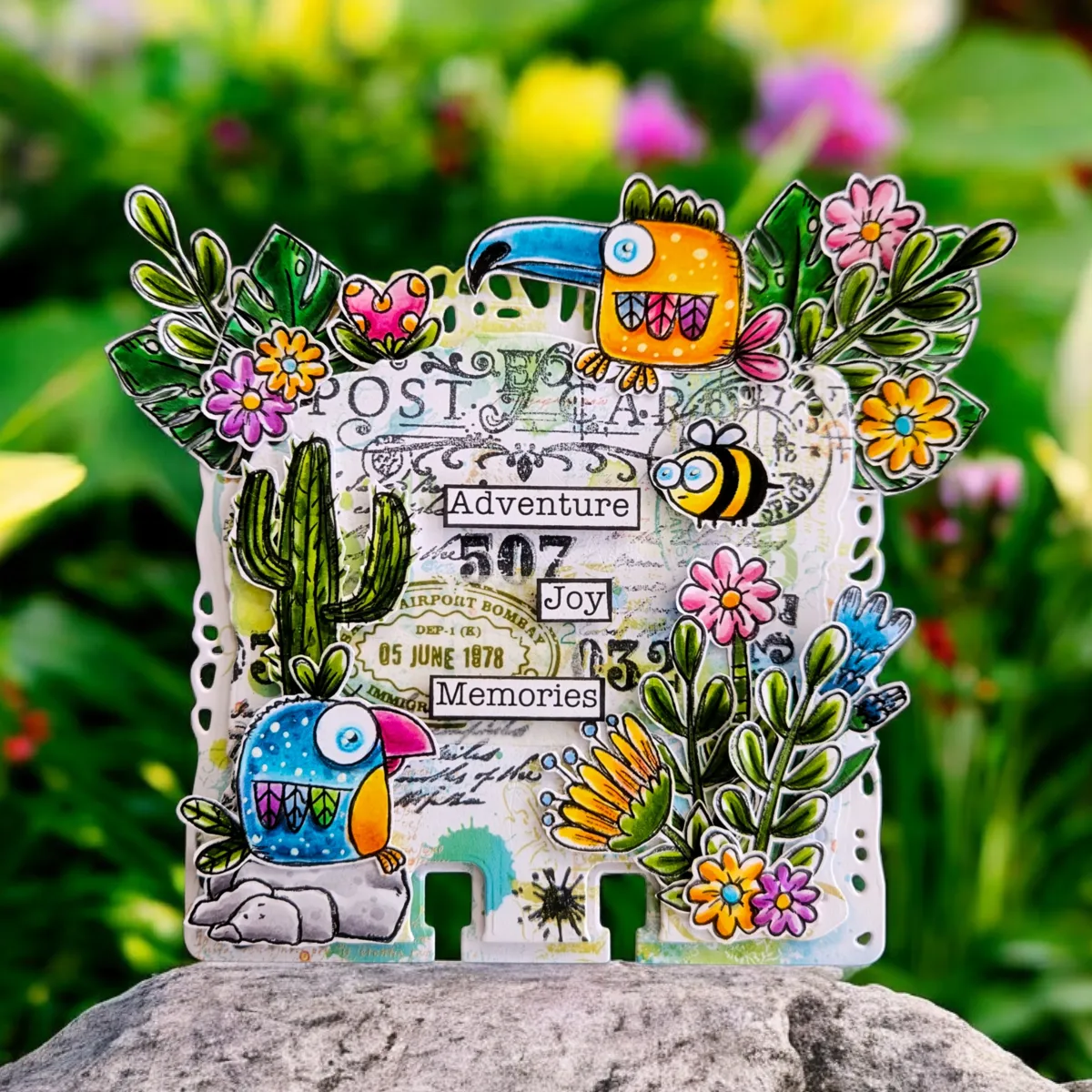 AALL and Create TP-1338 Postcard Shuffle Stempelset A6