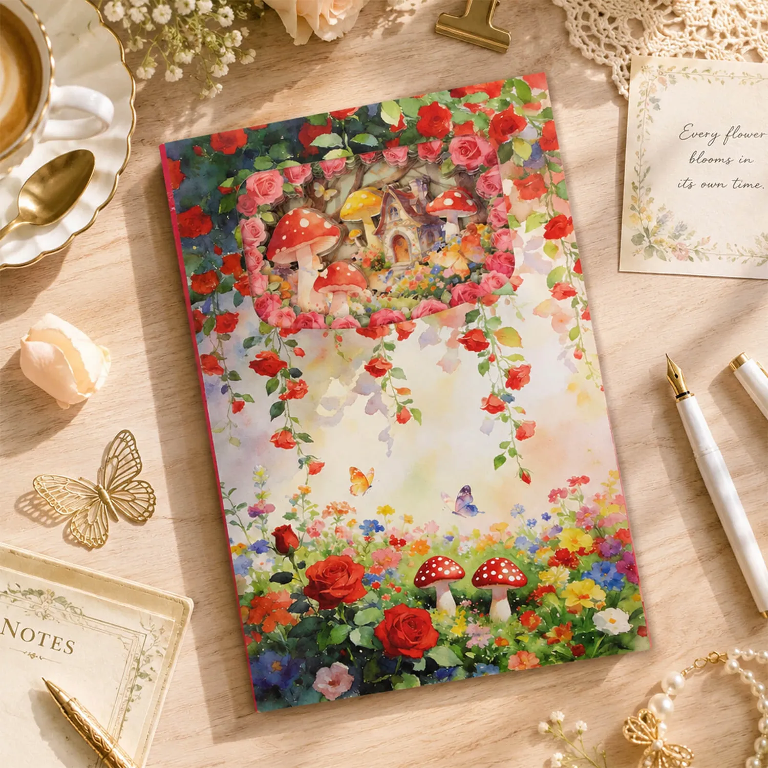 Ieebee Botanical Mushroom Journal 3D 60 Seiten Pilz