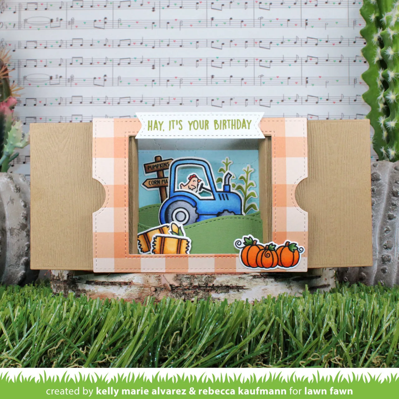 Lawn Fawn Ta-Da Diorama Hillside Inserts Stanzen 2-teilig