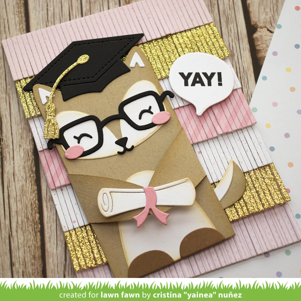Lawn Fawn Tassel Tag Stanzschablone Quaste Anhänger