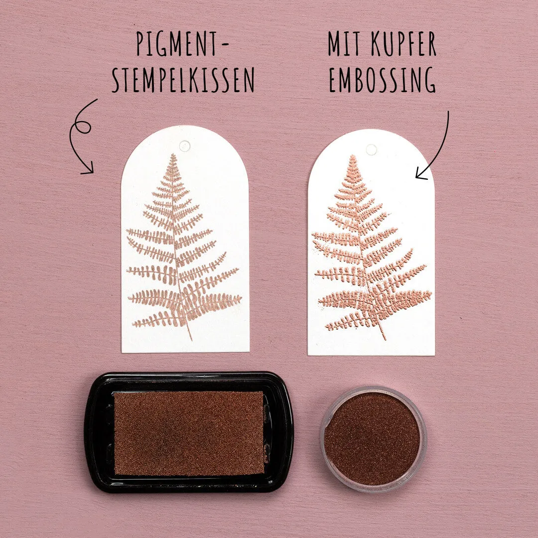 Perlenfischer Embossingpulver Kupfer Glitzer 20 ml