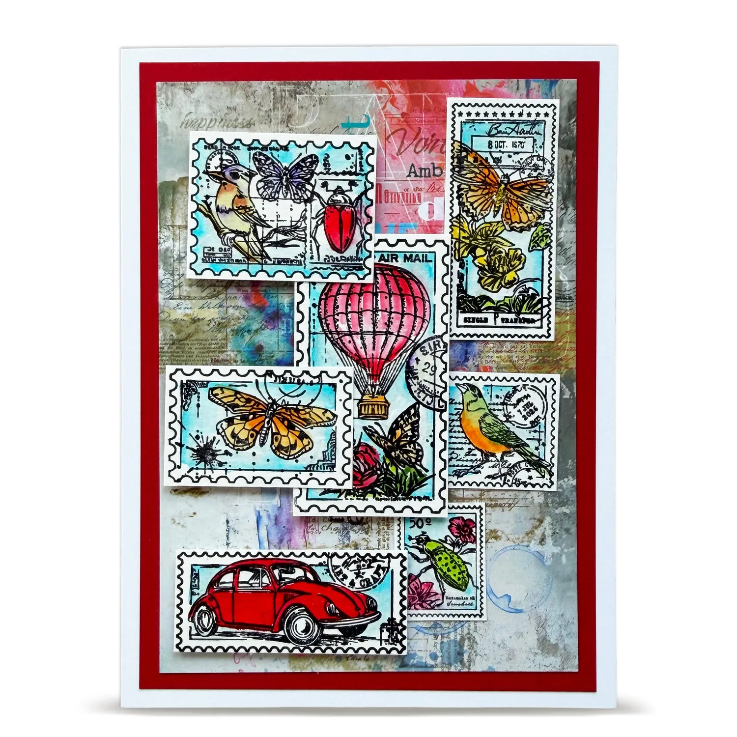 AALL and Create TP-1443 Miniature Postage Stempel A6 7 Motive