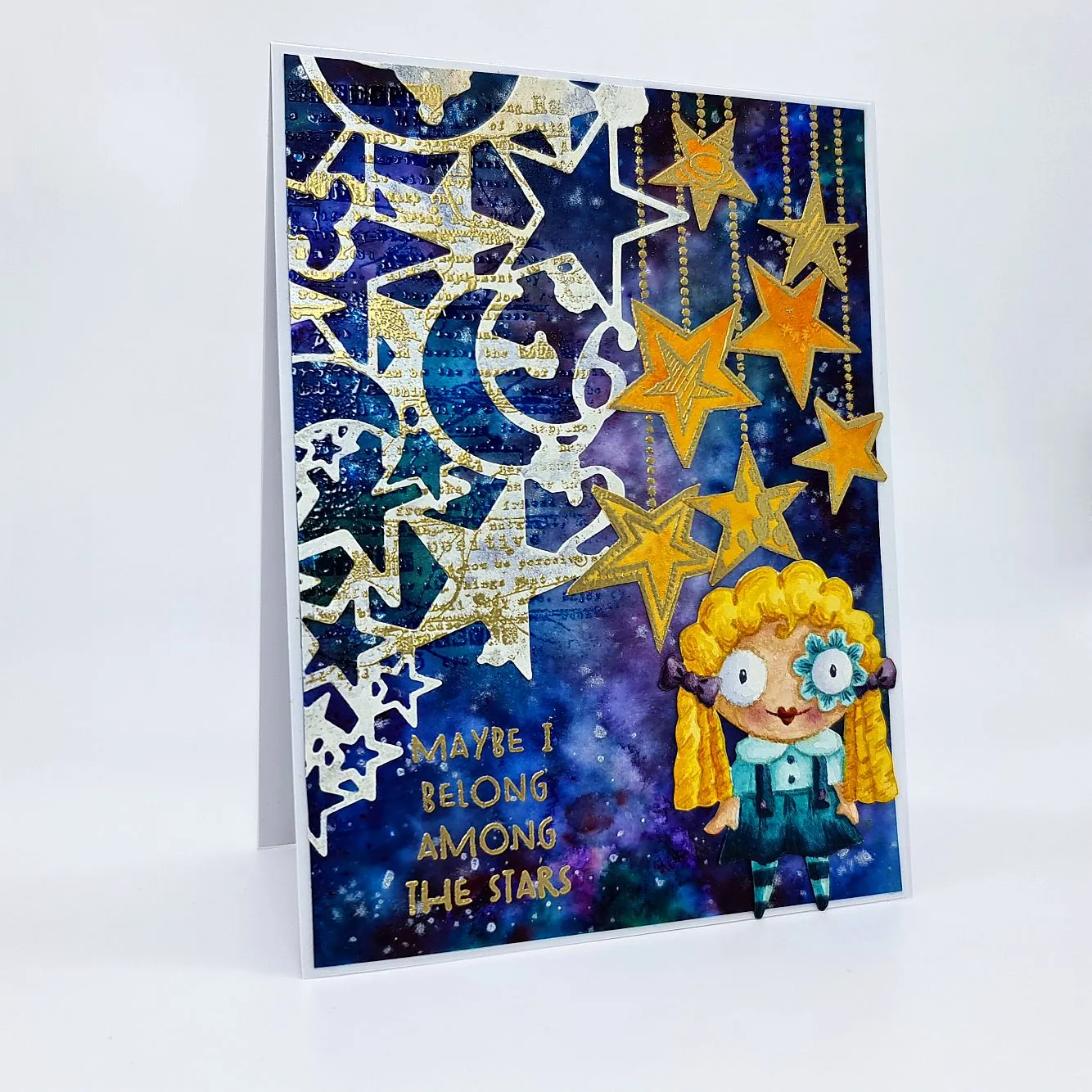 AALL and Create DI-24 Moon Stars Stanzschablone 8,6x15,5 cm Stahl