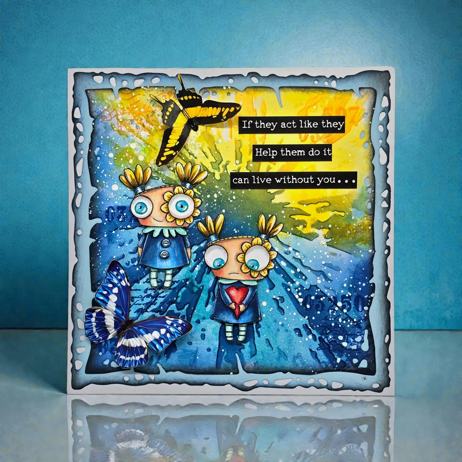 AALL and Create PC-259 Schablone Daybreak Pulse 15x15cm Mylar