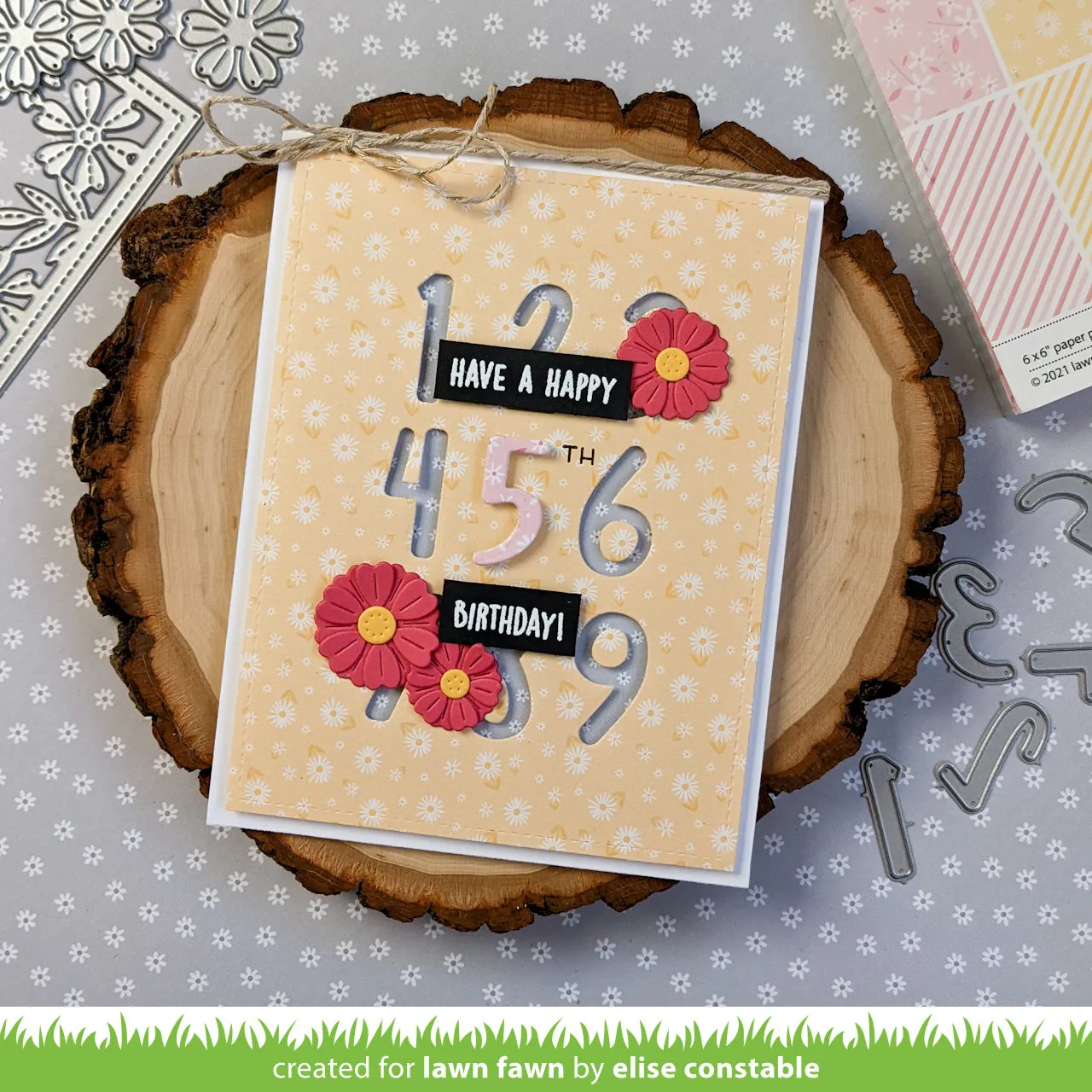 Lawn Fawn Spring Flowers Backdrop LF2818 Stanzschablone