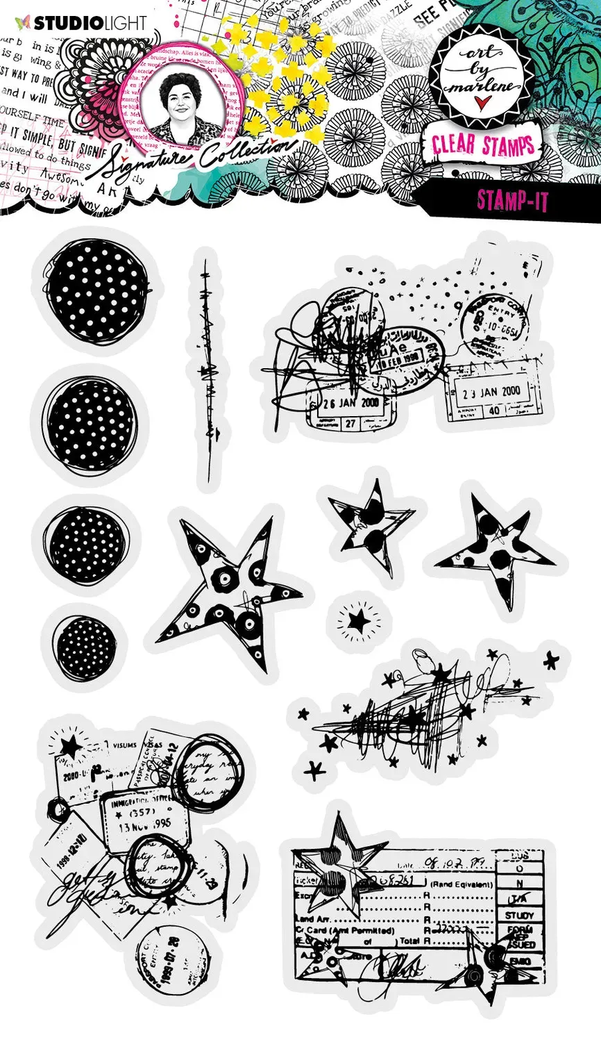 StudioLight Art by Marlene Signature Clear Stempel Stamp-it