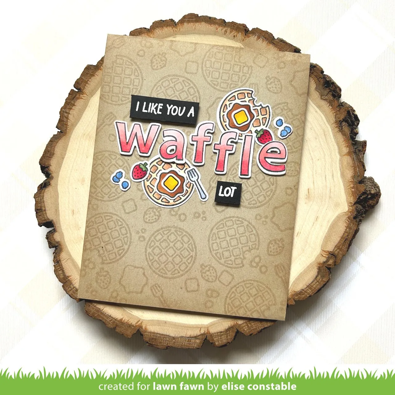 Lawn Fawn A Waffle Lot Stempelset Waffel