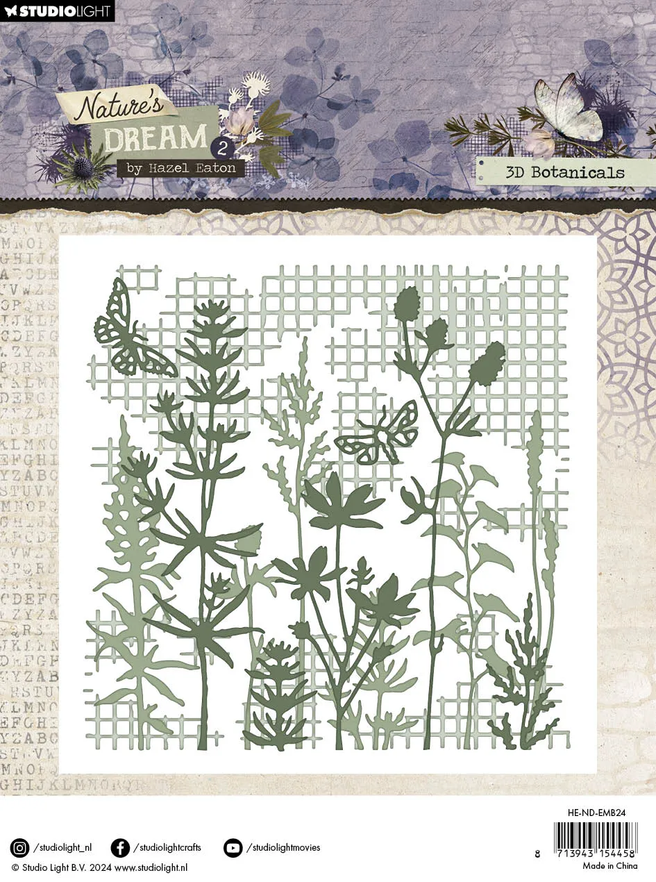 Studio Light Nature's Dream 2 3D Botanicals Prägefolder 3D floral