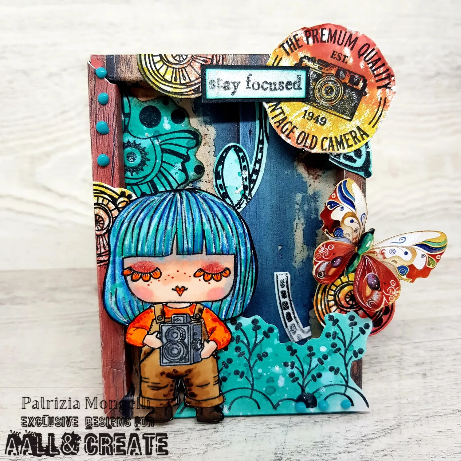 AALL and Create TP-1369 Stay Focused Stempelset A7 Janet Klein
