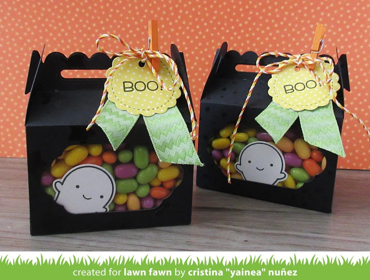 Lawn Fawn Scalloped Treat Box Stanzschablone Geschenkbox