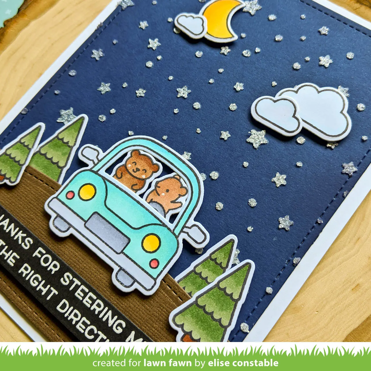 Lawn Fawn Starry Sky Schablone Sterne 15x15cm Nachthimmel