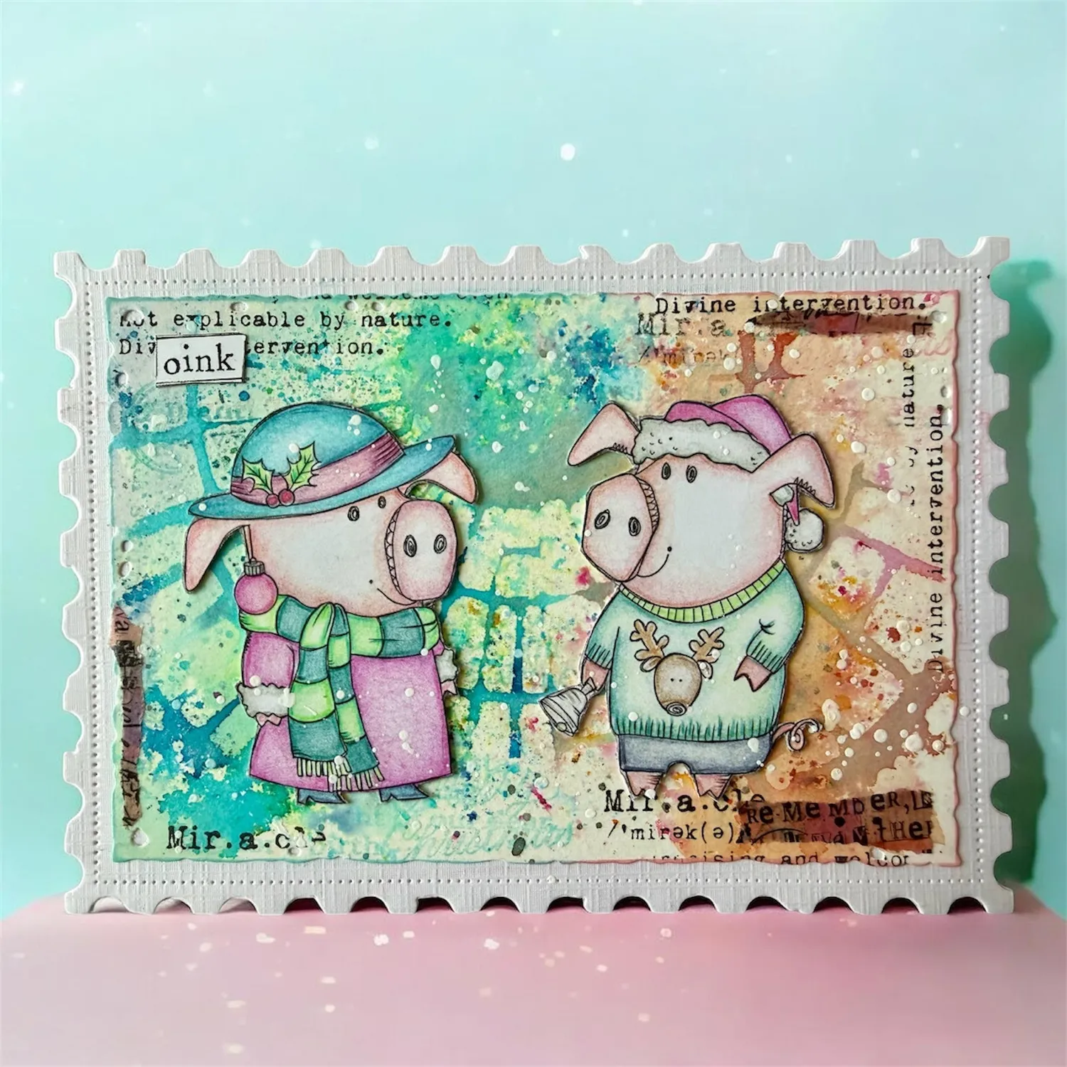 AALL and Create TP-1387 Holiday Pigs Stempelset A7