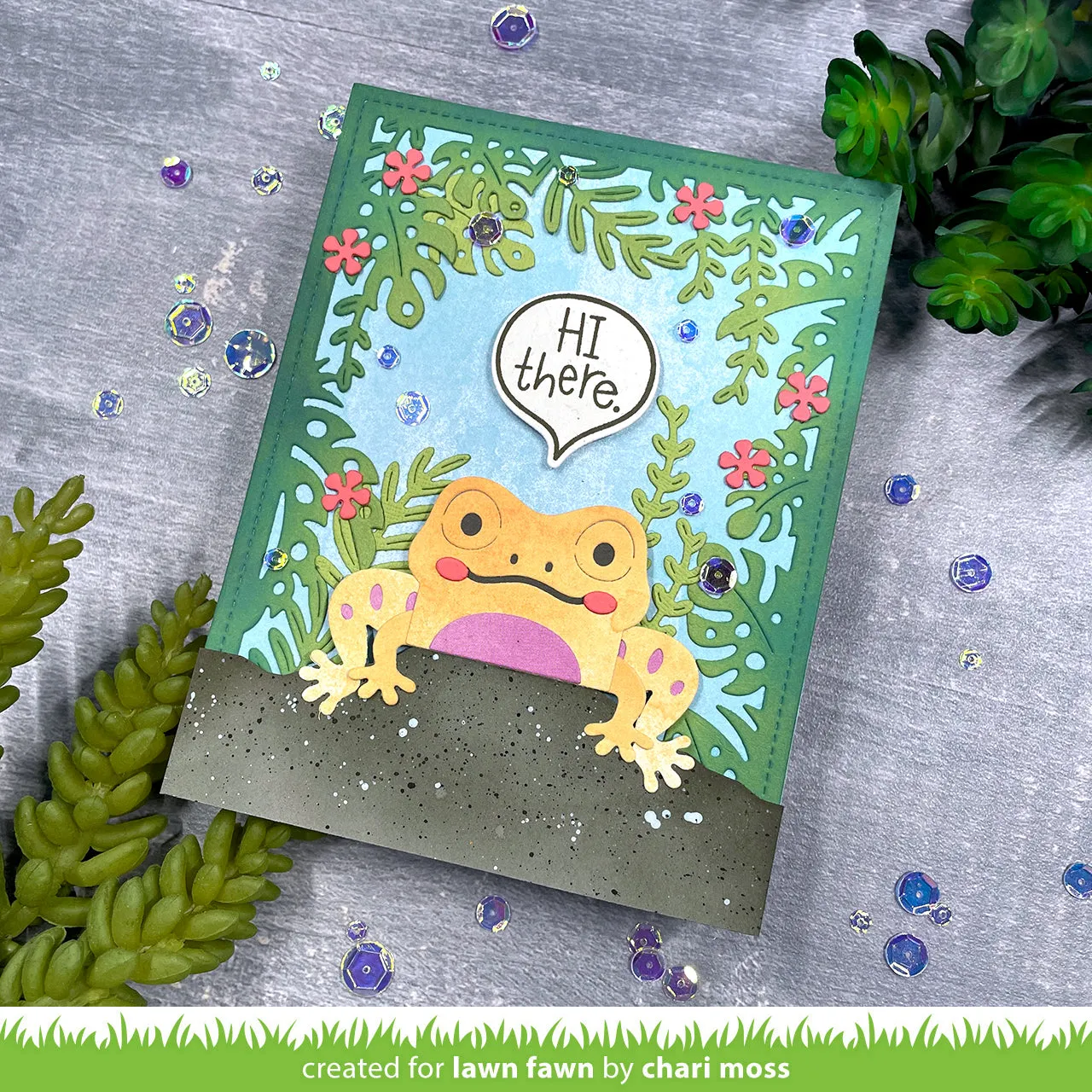Lawn Fawn Tiny Gift Box Lizard Snake Stanzschablonen Add-On