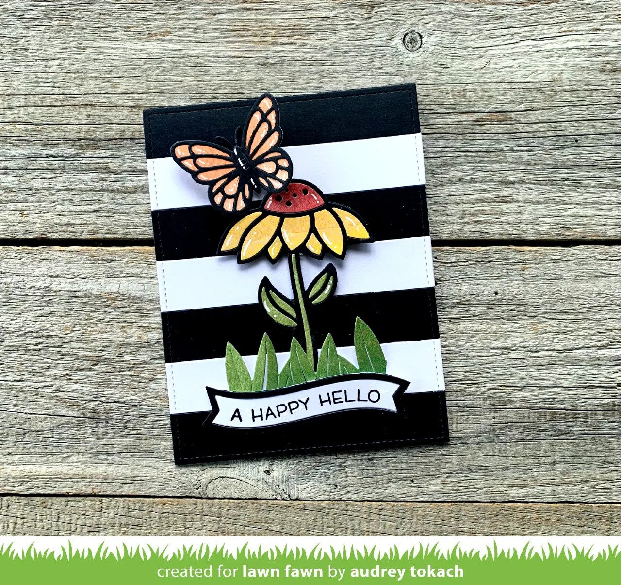 Lawn Fawn Lawn Cuts Simple Stripes Portrait Stanzschablone