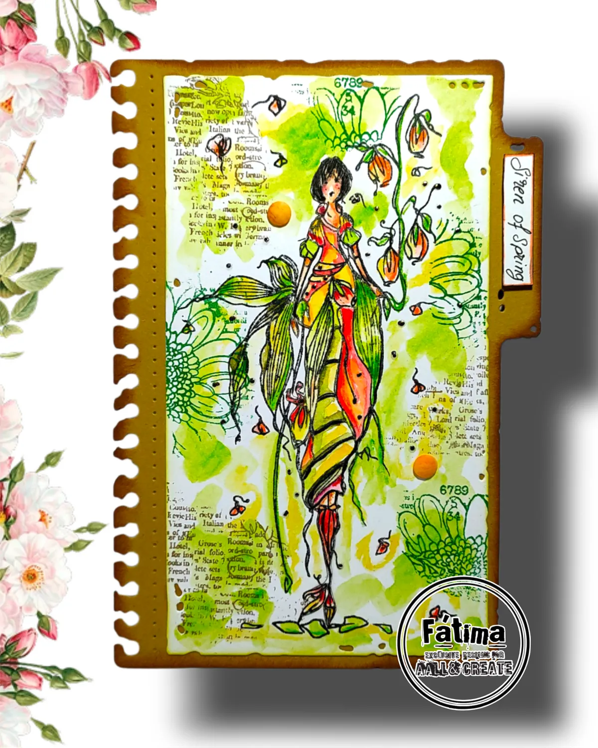 AALL and Create TP-1398 Siren of Spring Stempel A6 2-teilig