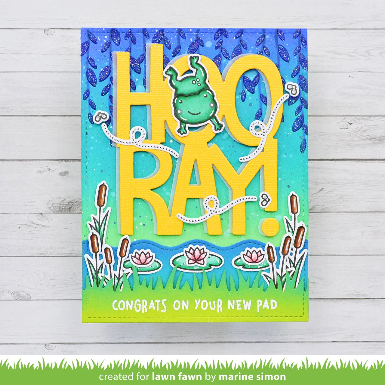 Lawn Fawn Lawn Cuts Giant Hooray Stanzschablone groß