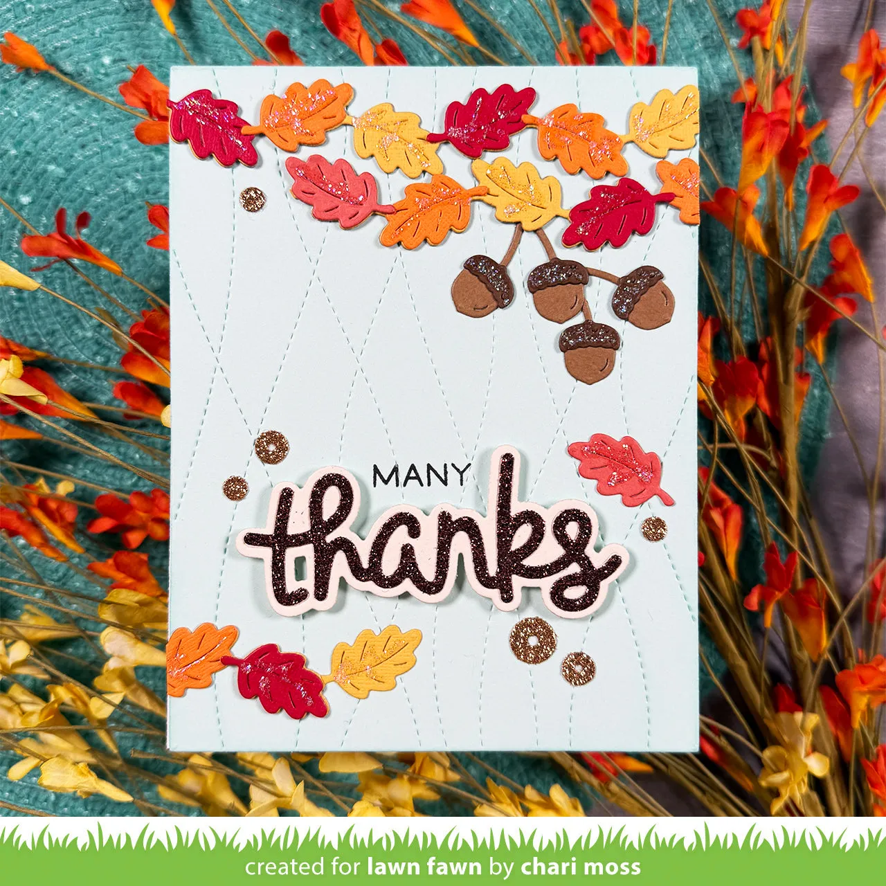 Lawn Fawn Scripty Thanks Outline Add-On Stanzschablone Danke