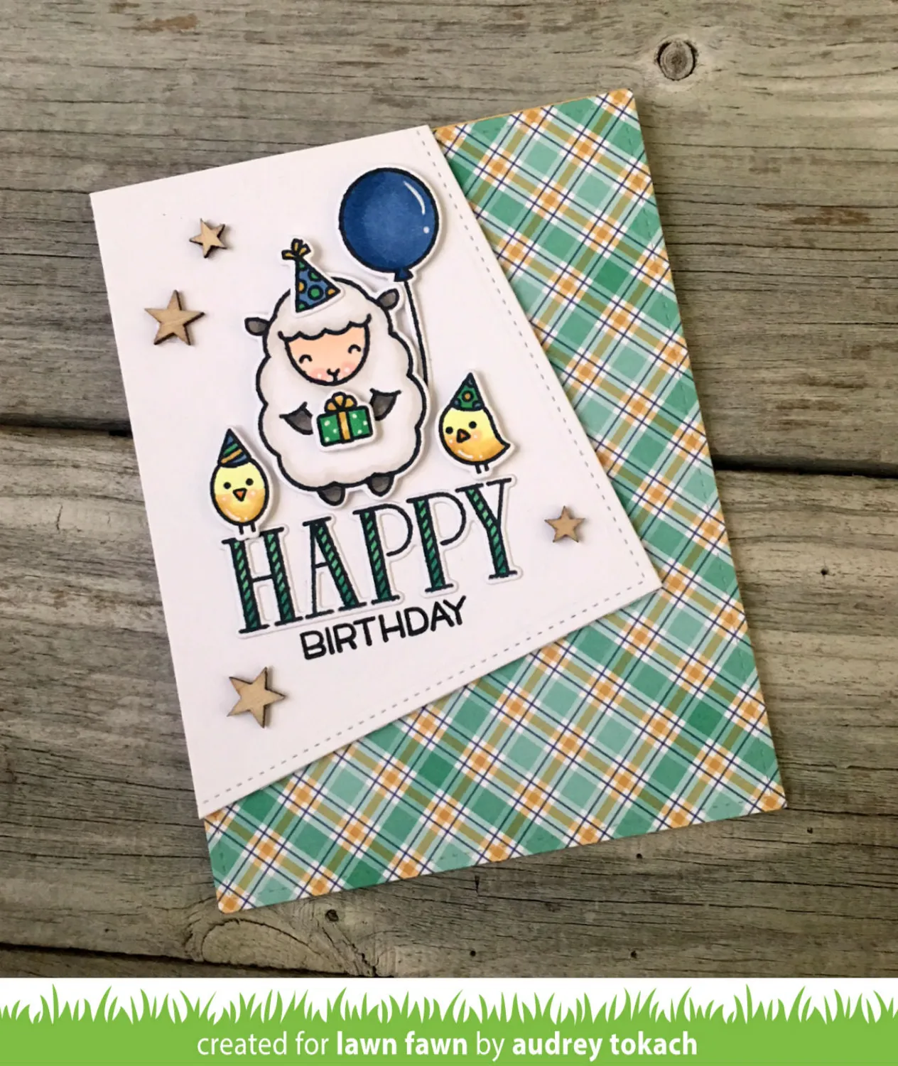 Lawn Fawn Happy Happy Happy Stempel Grüße-Set