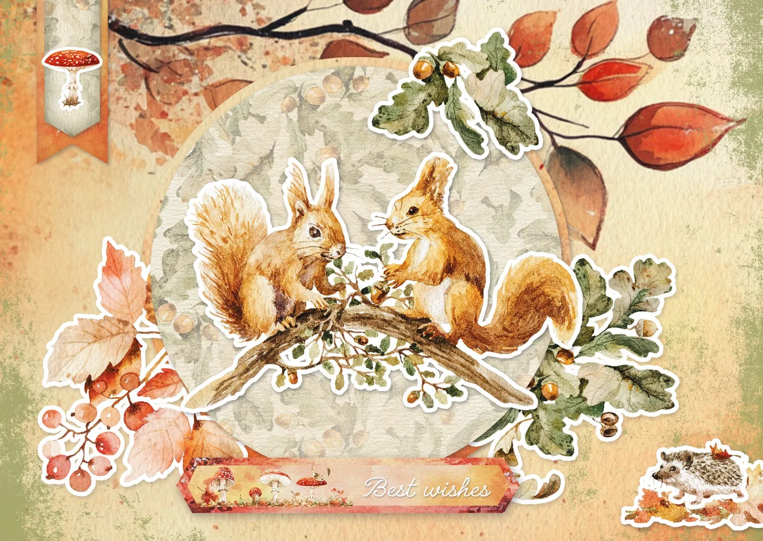 StudioLight Essentials Mixed Paper Pad Autumn in the forest 42 Blatt