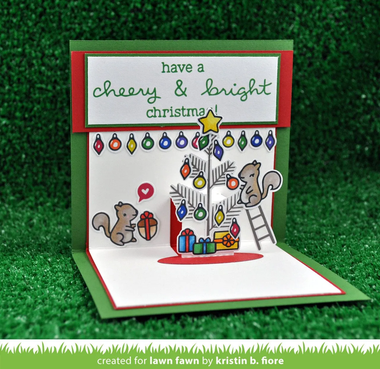 Lawn Fawn Cheery Christmas Stempel LF1216 Tiere