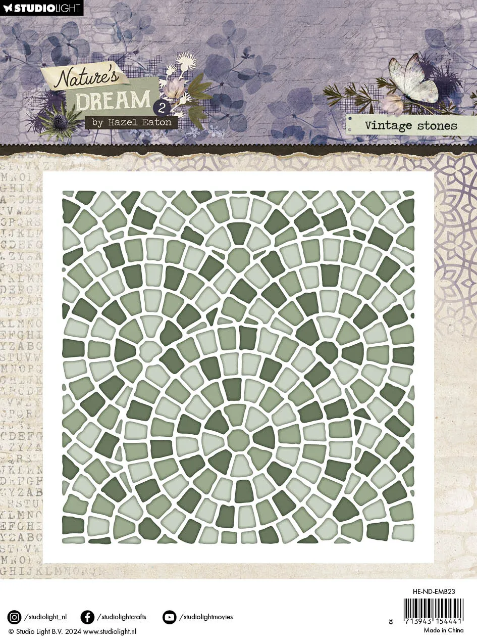 Hazel Eaton Nature's Dream 2 Prägefolder Vintage Stones