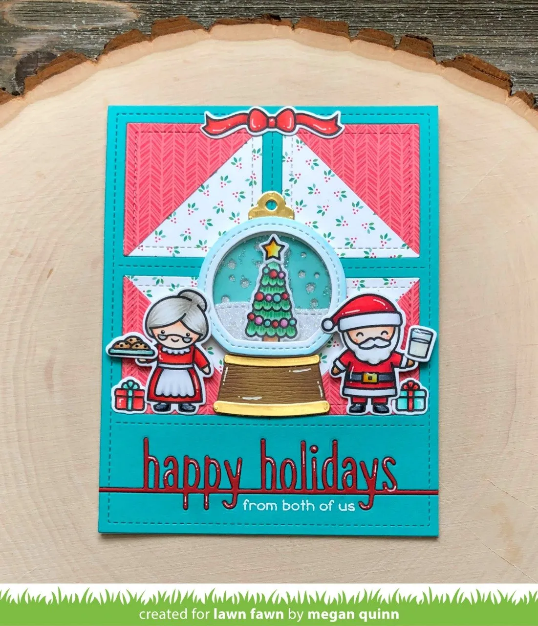 Lawn Fawn Happy Holidays Line Border Stanzen Schrift