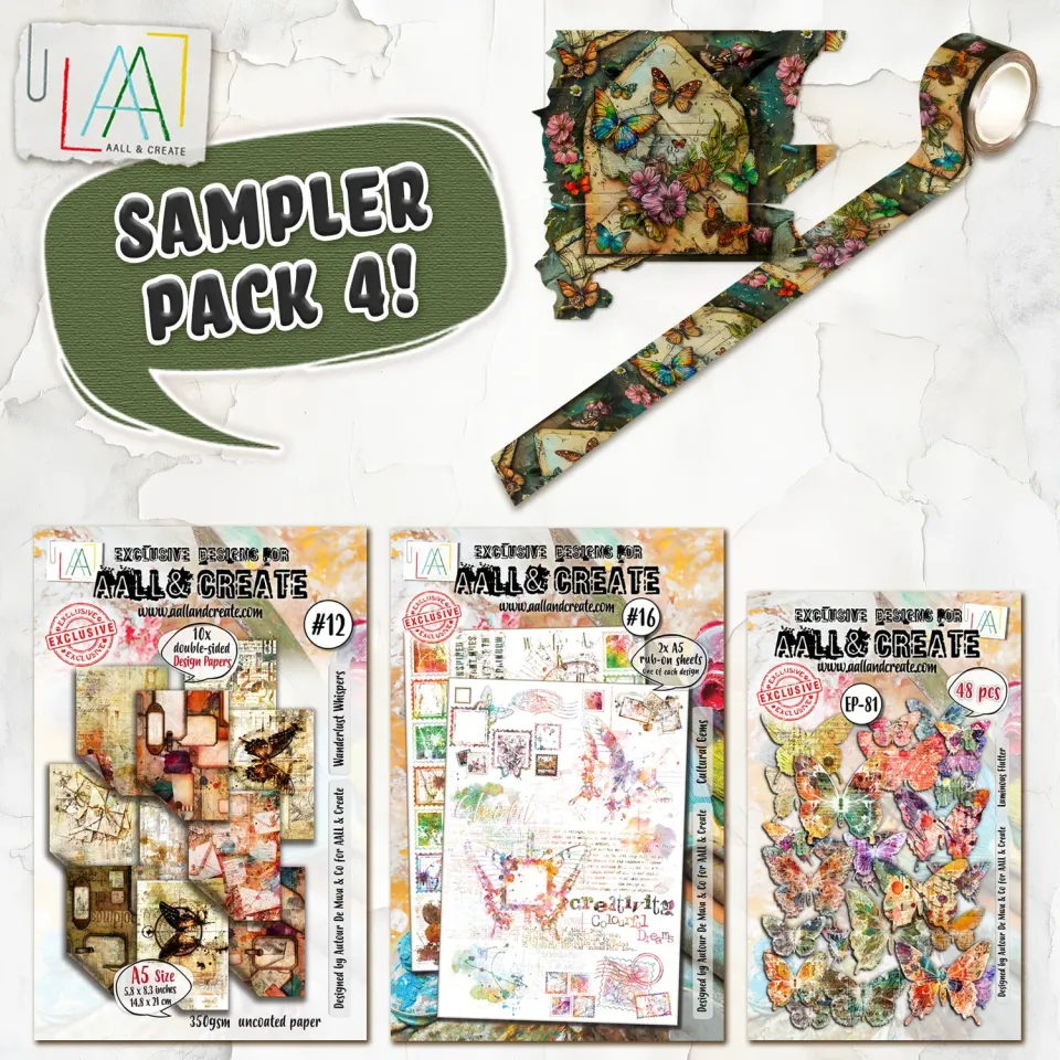 AALL and Create Sampler Pack 4 Kreativset A5 4-teilig