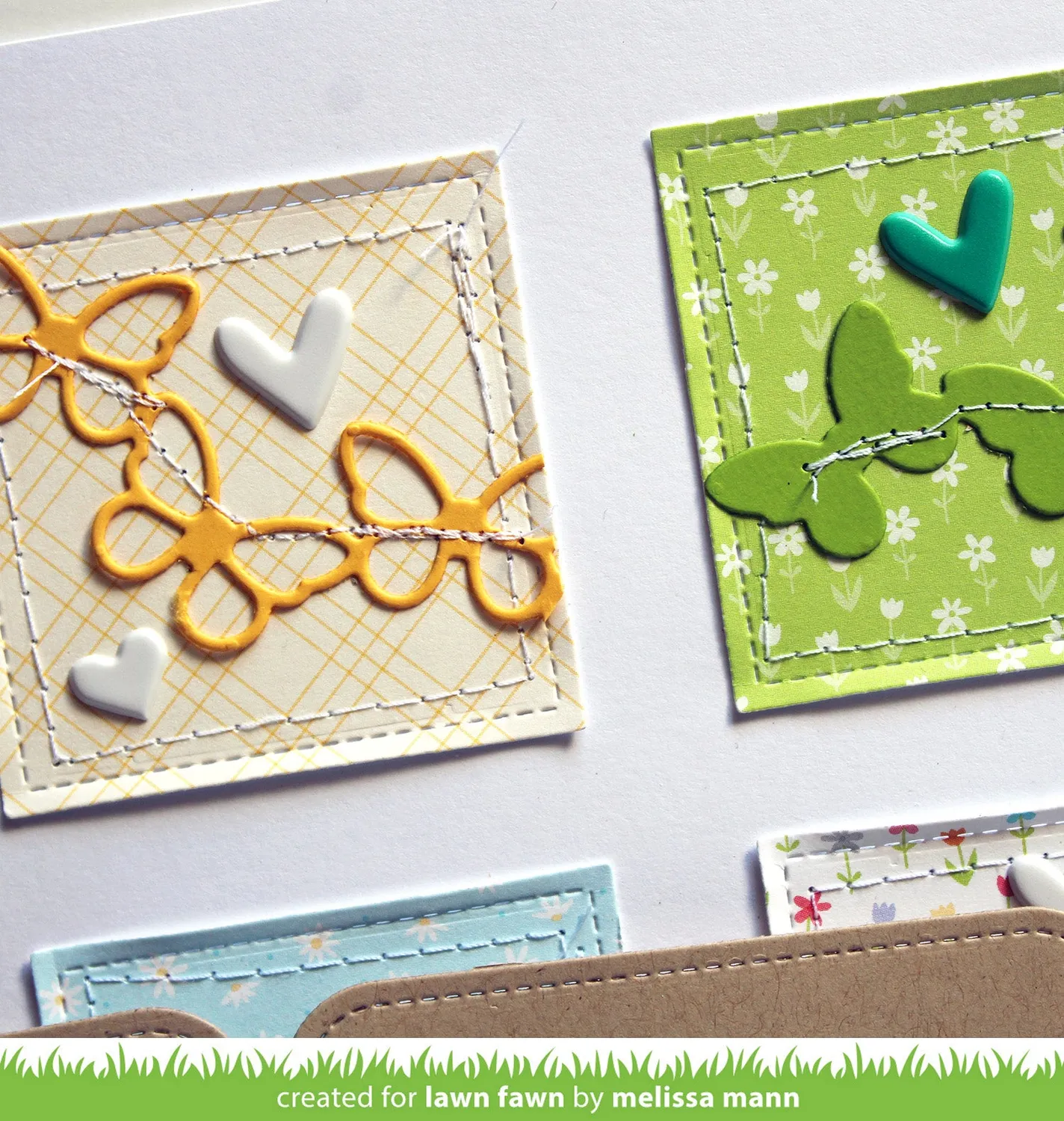 Lawn Fawn Butterfly Border Stanze 5-teilig Schmetterlinge
