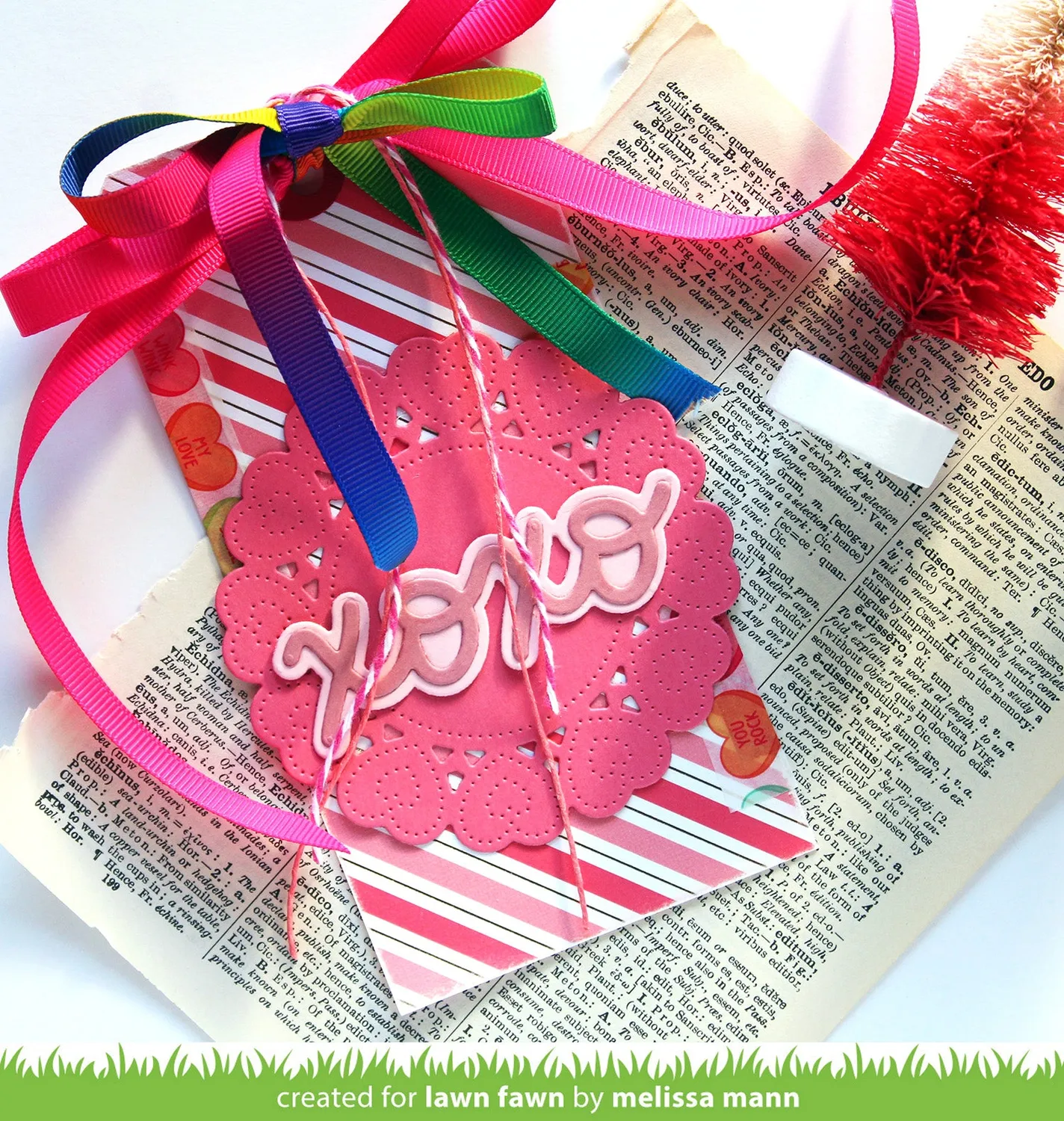 Lawn Fawn Scripty XOXO Outline Stanzschablone LF3616