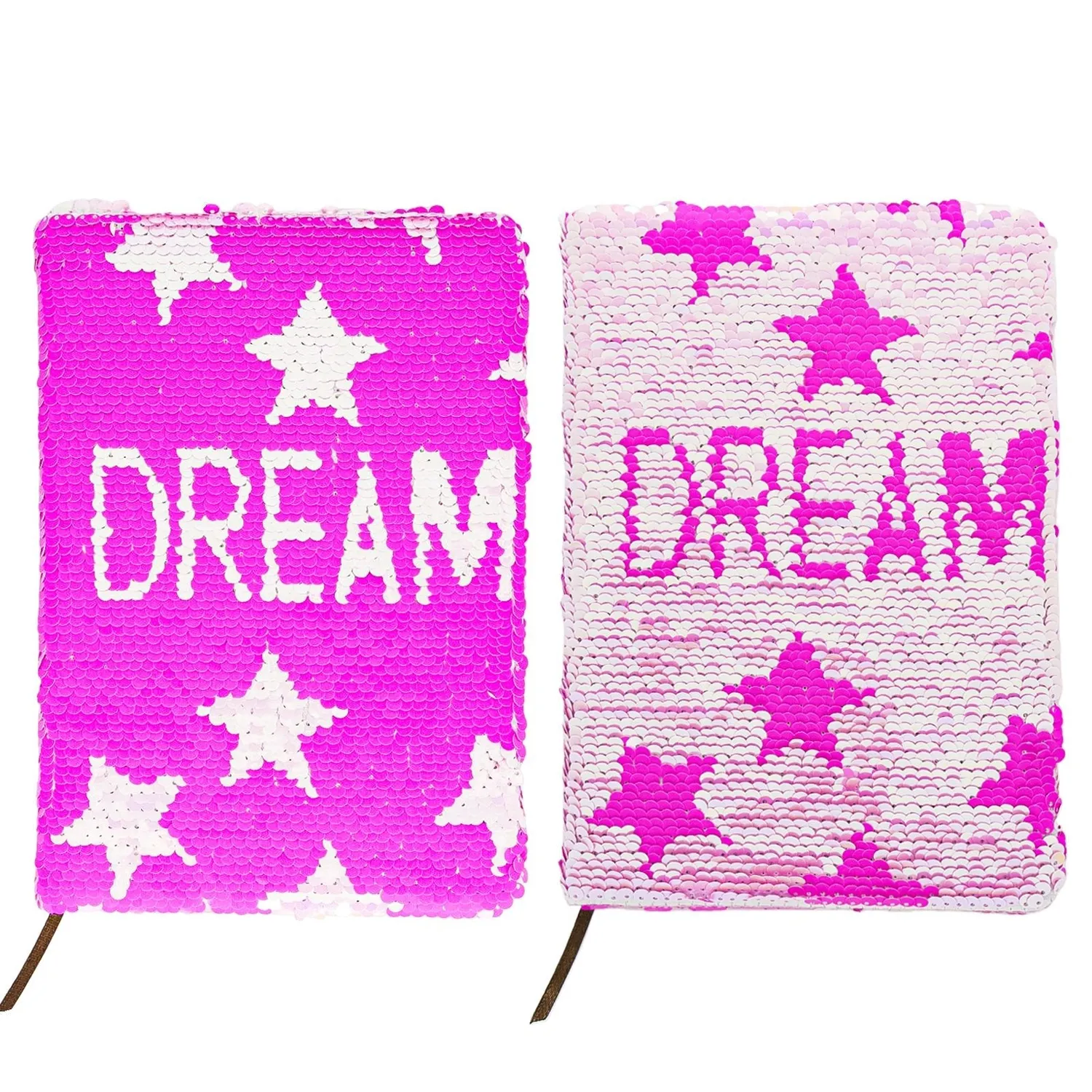 Ieebee Shining Stars Notizbuch A5 Pailletten Mermaid blanko