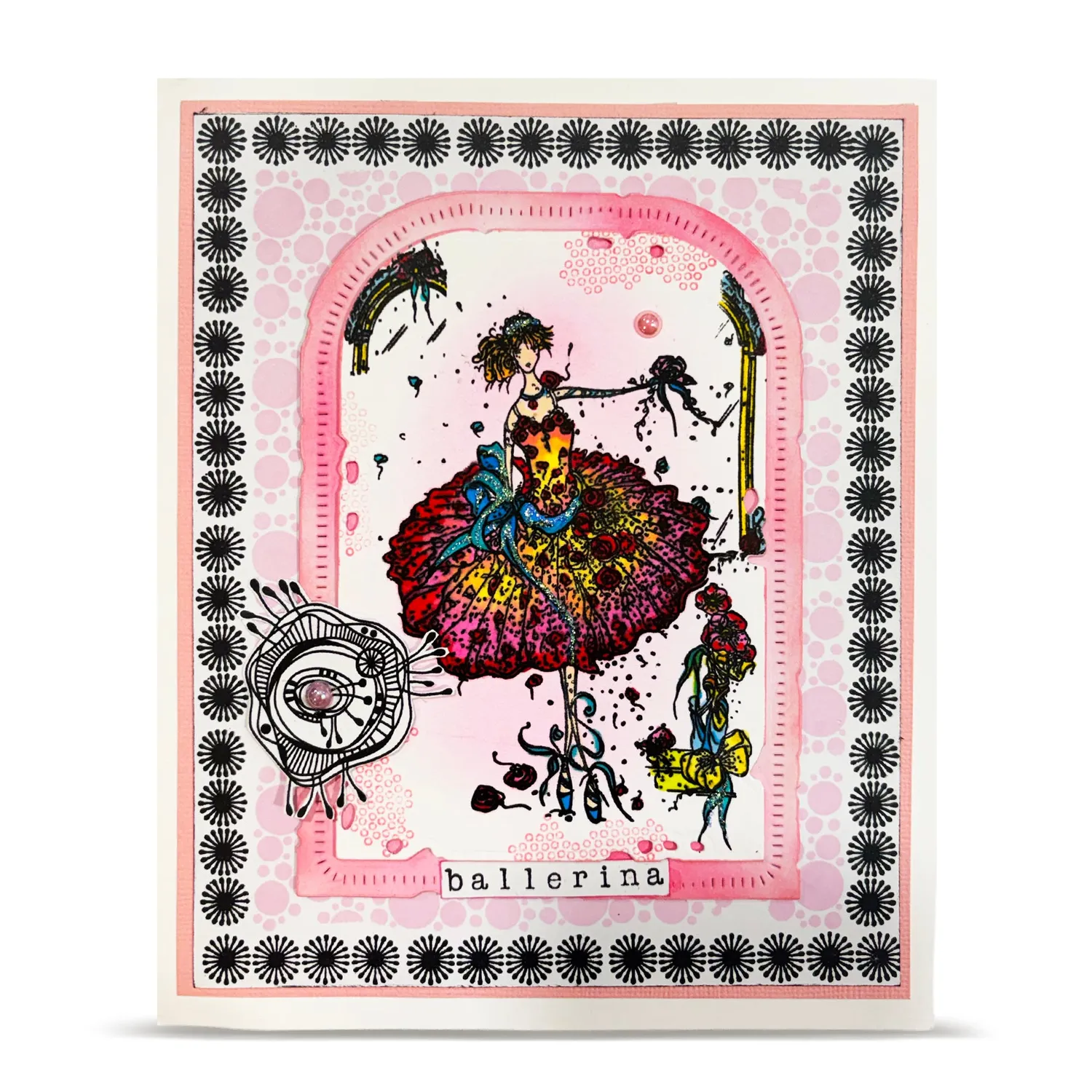 AALL and Create TP-1483 Rose Ballet Stempelset A6 klar