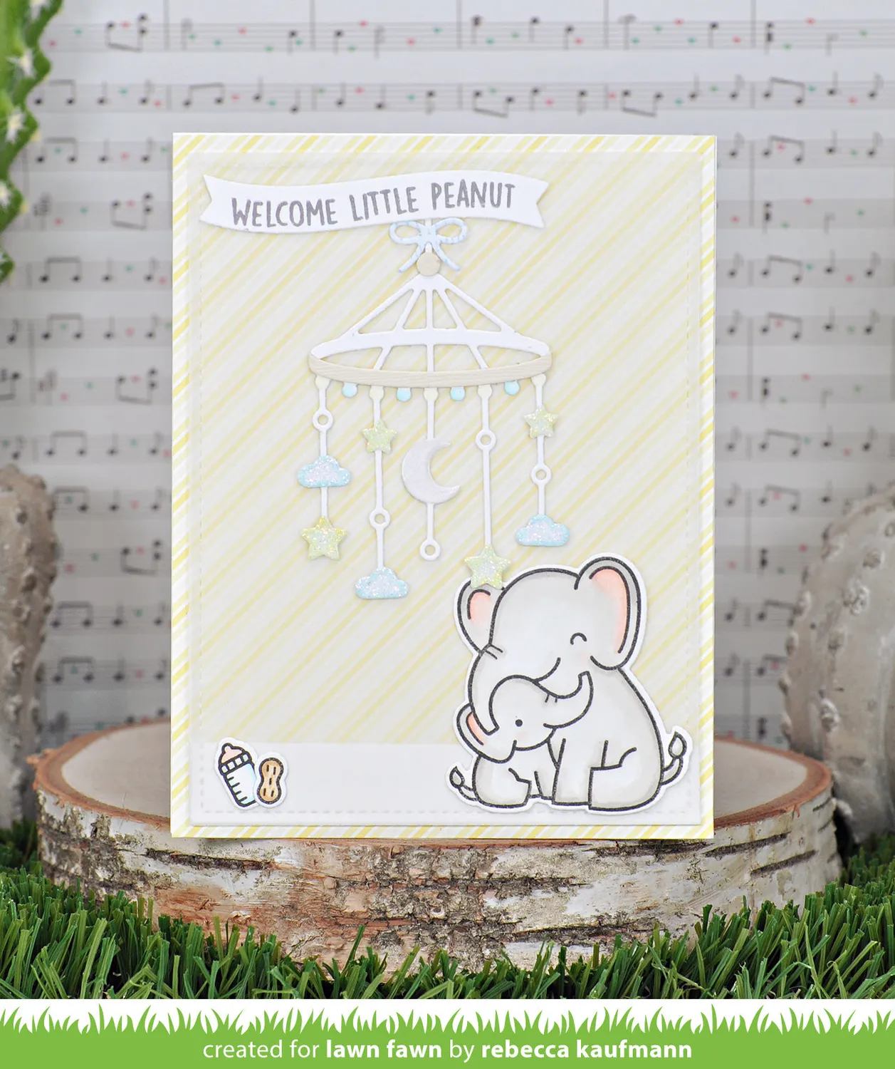 Lawn Fawn Moon and Stars Mobile Stanzschablone
