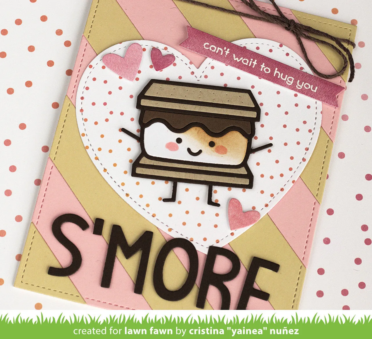 Lawn Fawn Smiley S'more LF2609 Stanzschablonen Set
