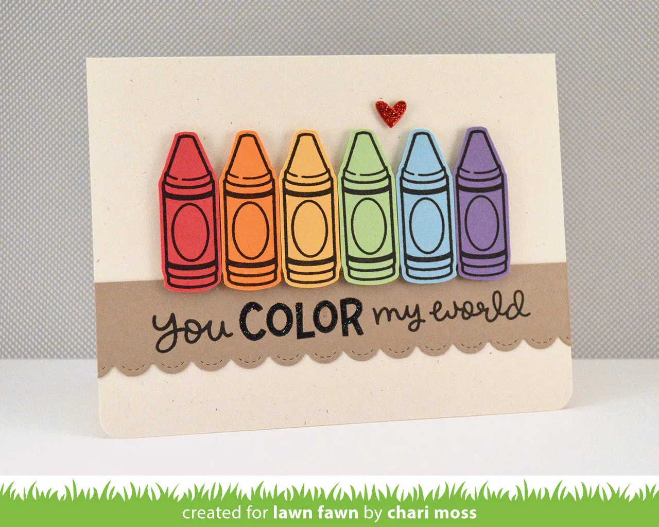 Lawn Fawn Color My World Clear Stamps Mini