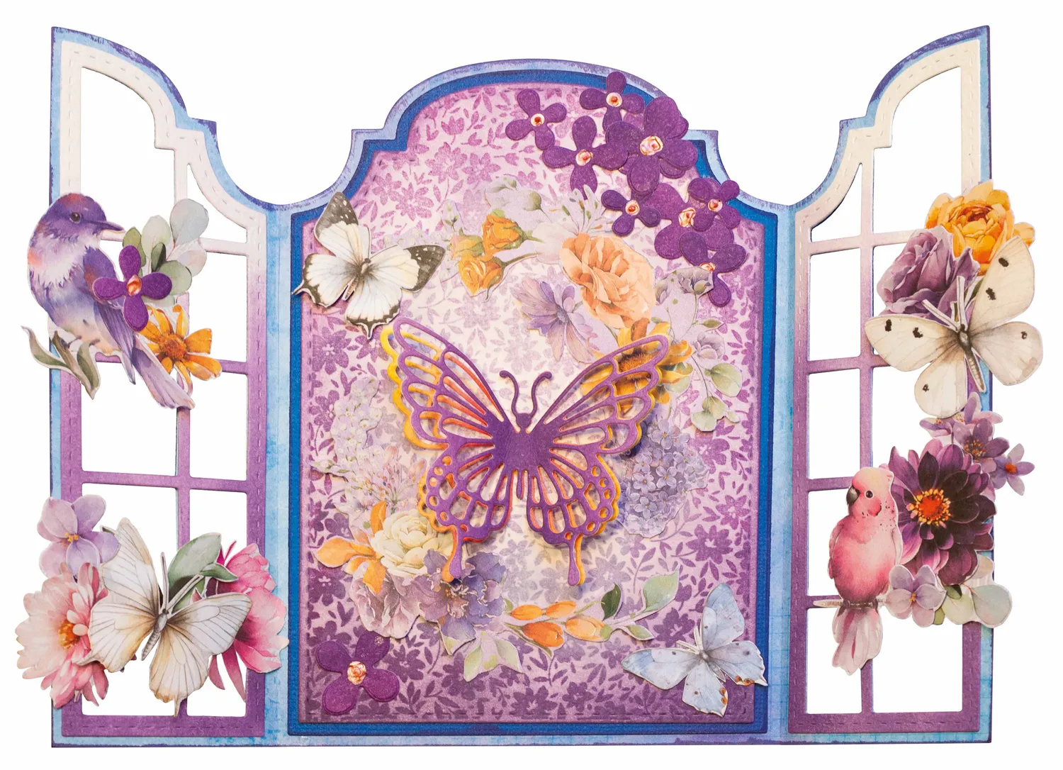StudioLight Essentials Branch & Florals Stanzschablone 77x86 mm