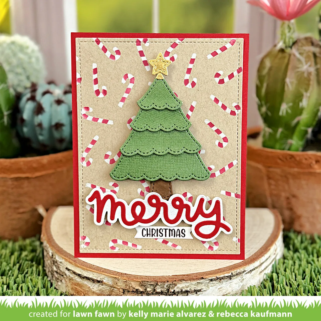 Lawn Fawn Build-a-Christmas Tree LF3513 Stanzschablonen Set