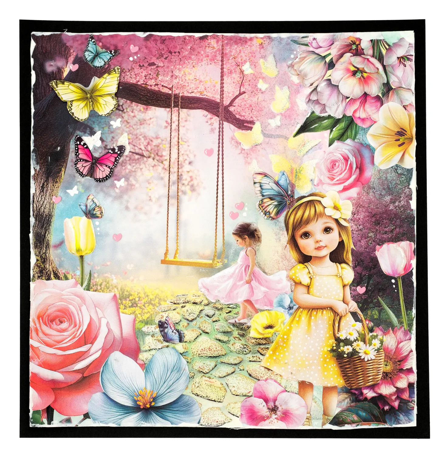 Studio Light Essentials Collagepapier Block Fluttering Flowers