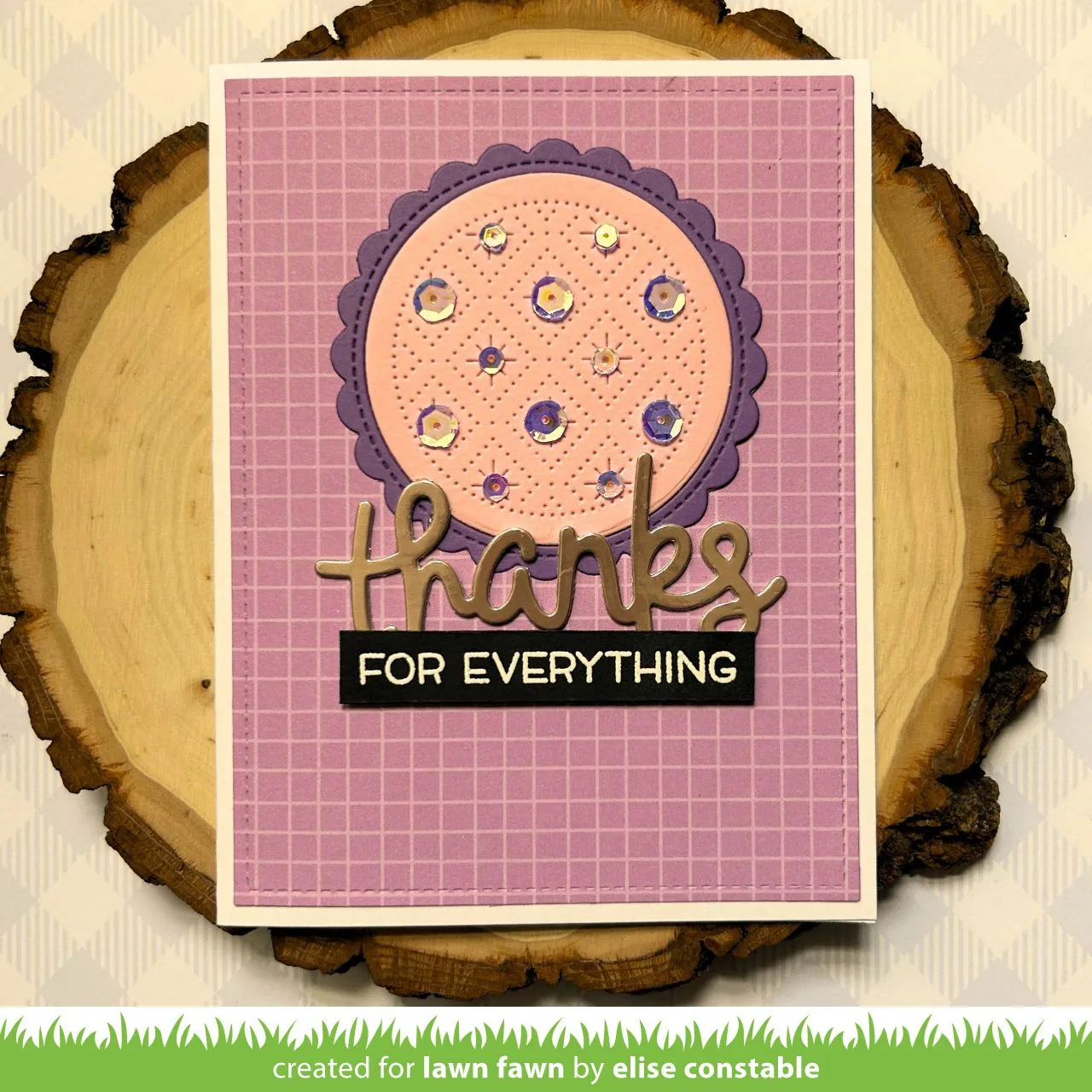 Lawn Fawn Lawn Cuts Scripty Thanks Stanzschablone Schriftzug