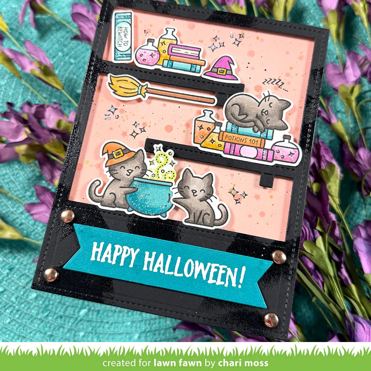 Lawn Fawn Hocus Purr-cus Add-On Stempelset LF4189 Halloween