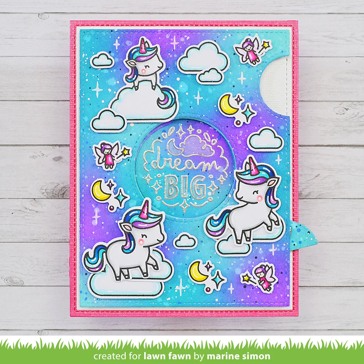 Lawn Fawn More Magic Messages Stempelset Script