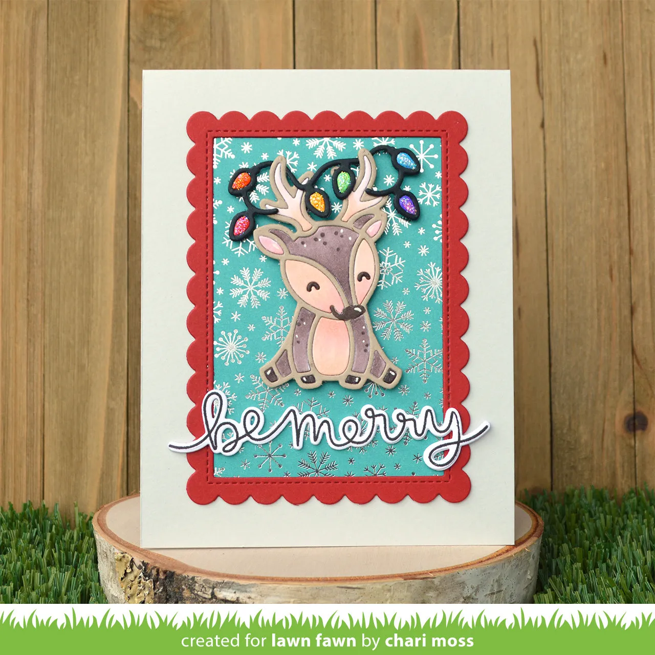 Lawn Fawn Lawn Cuts Cheery Deer LF2699 Stanzschablone Hirsch