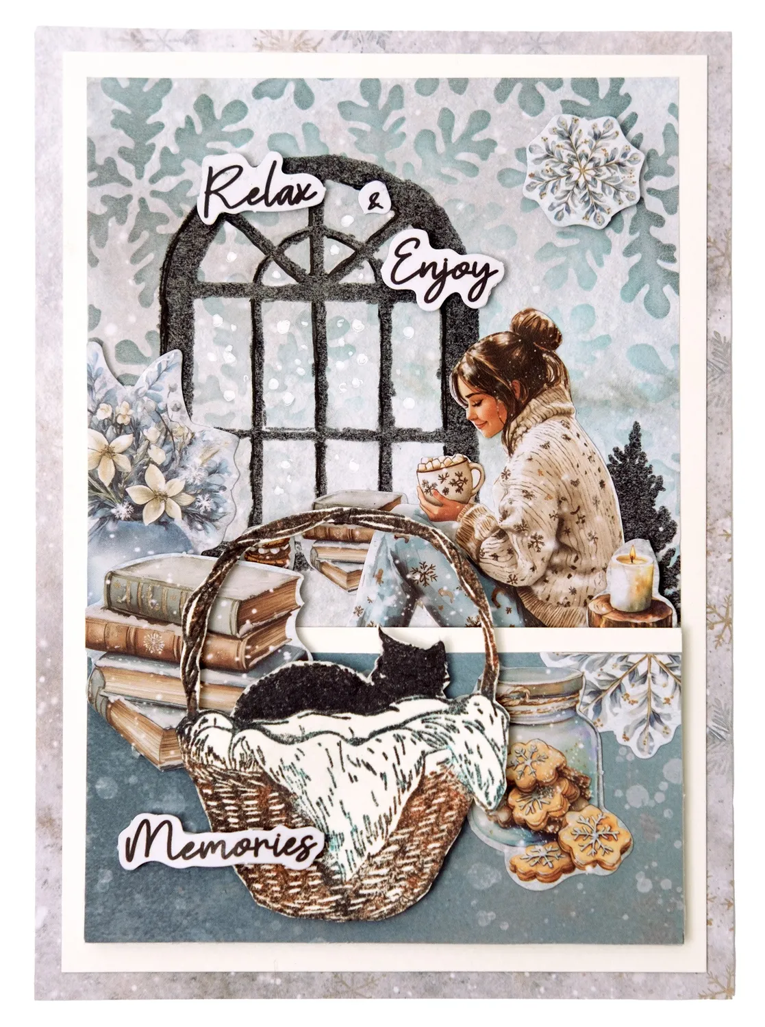StudioLight Essentials Cozy Cat Clear Stamps Katze