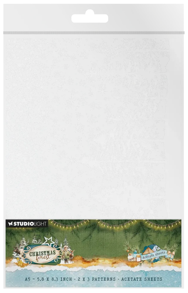 Studio Light Christmas Forest Acetatfolie Snow Landscape 6 Bogen