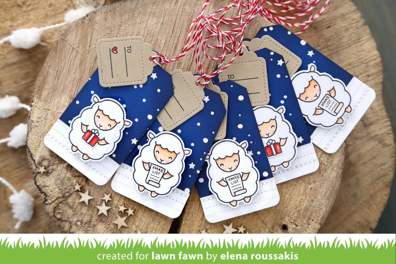 Lawn Fawn Tiny Tag Sayings Clear Stamps Geschenkanhänger Sprüche