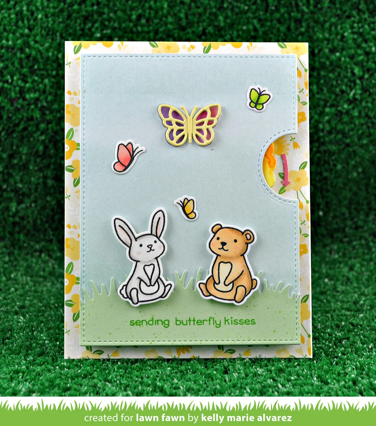 Lawn Fawn Lawn Cuts Reveal Wheel Butterfly Add-On Stanzen